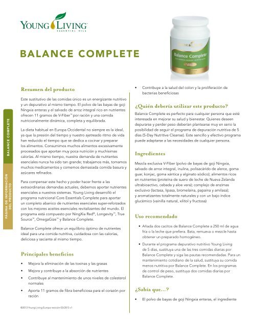 BALANCE COMPLETE - Young Living