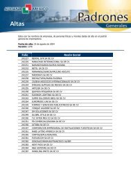 Altas - Aduana México