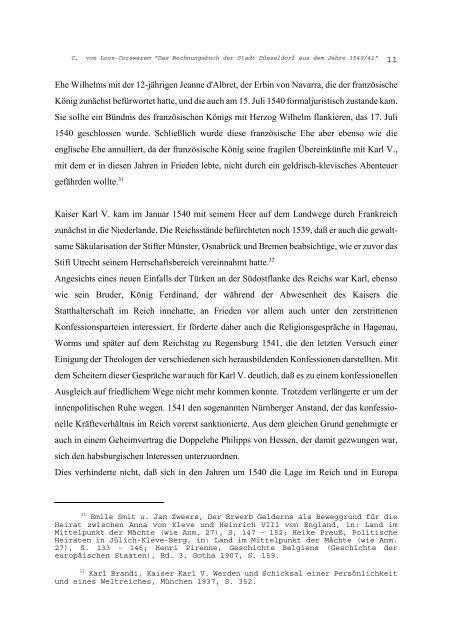 Das Rechnungsbuch der Stadt Düsseldorf aus dem Jahre 1540/41.