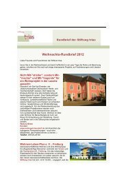 Rundbrief 12-2012 - Stiftung trias