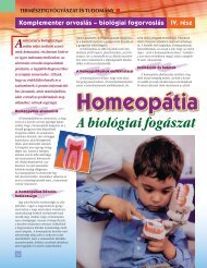 A biológiai fogászat alappillére - BioDent