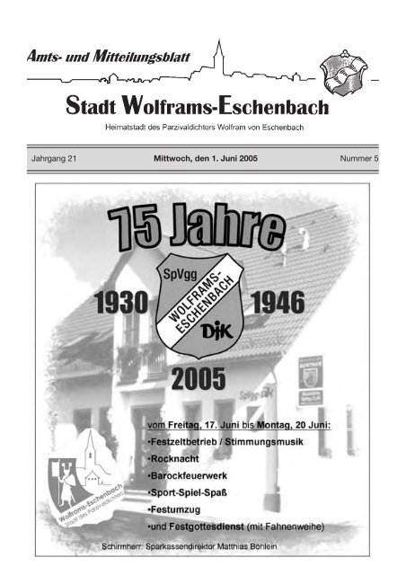 Amtsblatt Juni 2005 - Stadt Wolframs-Eschenbach