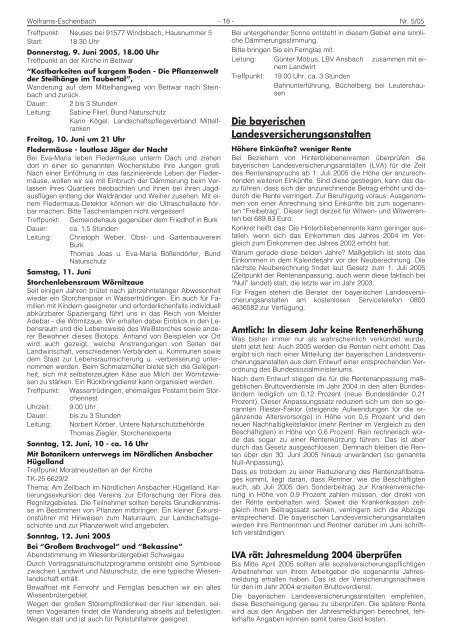 Amtsblatt Juni 2005 - Stadt Wolframs-Eschenbach
