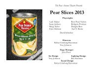 Pear Slices 2013 - The Pear Avenue Theatre