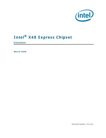 Intel® X48 Express Chipset Datasheet