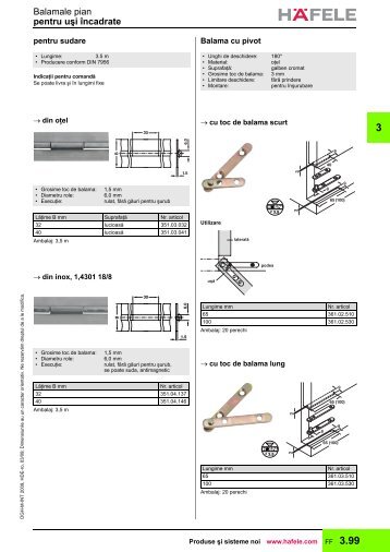 Balamale cu pivot - Decori