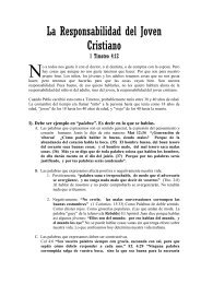 La Responsabilidad del Joven Cristiano - Toda la Escritura es ...