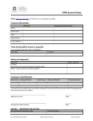 Complete and submit a VPN Access form