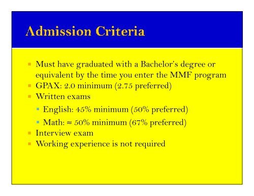 The MMF Program - Inside CMMU - Mahidol University