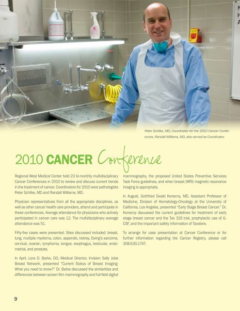 2010 Annual Report - Regional West Medical Center