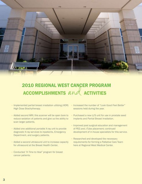 2010 Annual Report - Regional West Medical Center