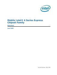 Mobile Intel(R) 4 Series Express Chipset Family Datasheet