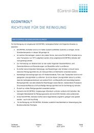 Flyer Glasreinigung - EControl