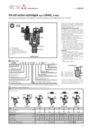 On-off active cartridges type LIDAS, 2-way