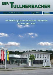 Neueröffnung Gemeindezentrum Tullnerbach im ... - VP Tullnerbach