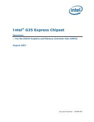 Intel® G35 Express Chipset Datasheet