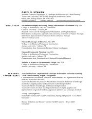 Curriculum Vitae ( 254.2 KB) - Landscape Architecture and Urban ...