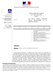 CIRCULAIRE DGT 2008/22 du 19 novembre 2008 relative ... - Wk-rh