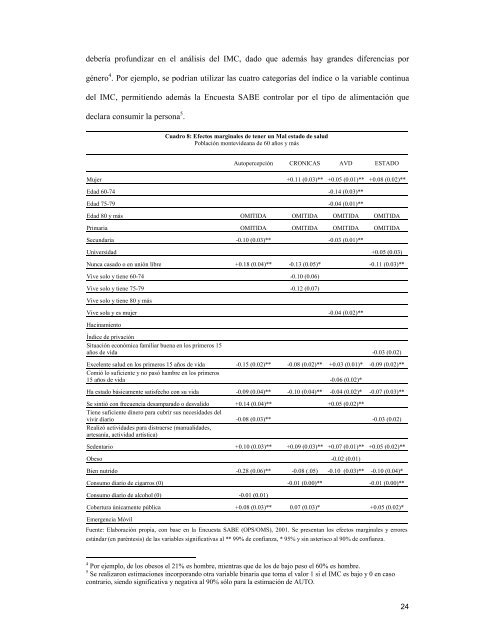 El Estado de Salud del Adulto Mayor en Uruguay. - Departamento ...