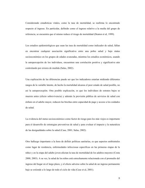 El Estado de Salud del Adulto Mayor en Uruguay. - Departamento ...