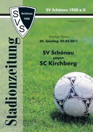 SC Kirchberg - SV Schönau