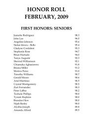 HONOR ROLL