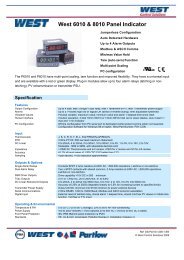 West 8010+ Digital Panel Process Indicator Data Sheet - Automated ...