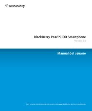 BlackBerry Pearl 9100 Smartphone - 5.0 - Manual del usuario - Claro