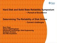 Determining The Reliability of Disk Drives - IDEMA