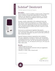 SubdueÂ® Deodorant - Neways International