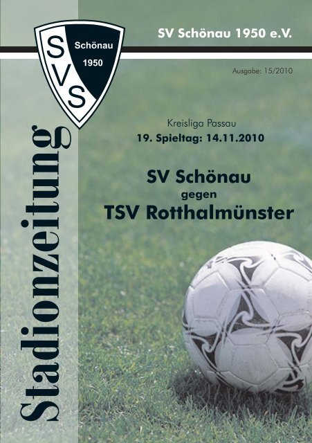 TSV Rotthalmünster - SV Schönau