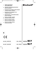 BG-PM 40 P BG-PM 46 P - Einhell