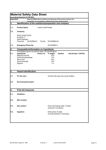 Lamina Vest Powder1 - SHOFU Dental GmbH