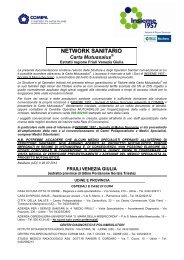 NETWORK SANITARIO Carta Mutuasalus - Insieme 1957