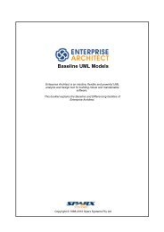 Baseline UML Models - Enterprise Architect