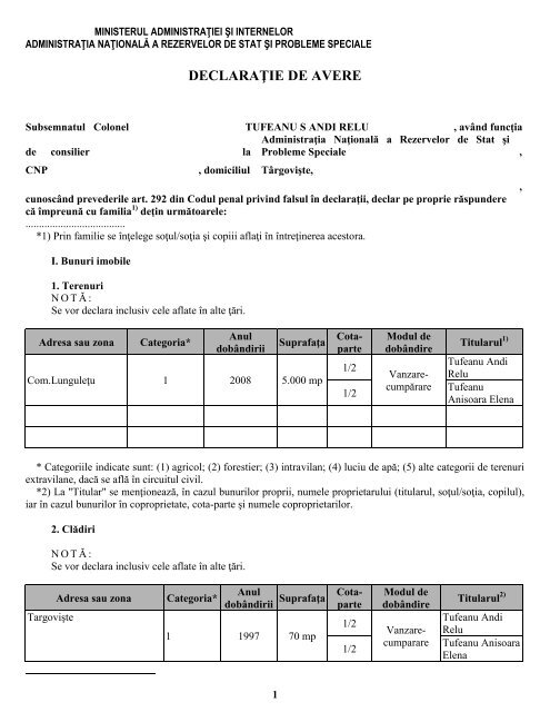 Tufeanu Andi.pdf - AdministraÅ£ia NaÅ£ionalÄ a Rezervelor de Stat