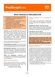 DRUG INDUCED QT PROLONGATION - GGC Prescribing