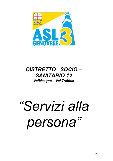 DISTRETTO SOCIO â€“ SANITARIO 12 - ASL n.3 Genovese