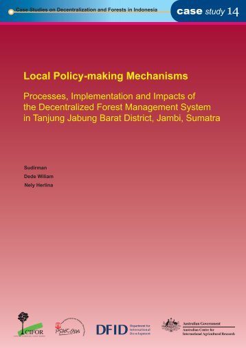 Local policy-making mechanisms - Forest Climate Center