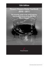 Pinsent Masons Water Yearbook 2010-2011