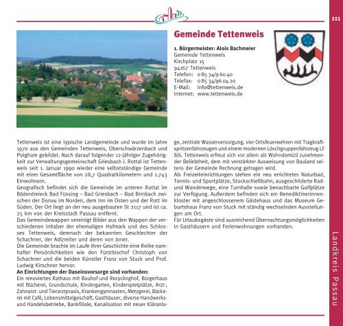 Telefon: 0 85 04 - Landkreis Passau