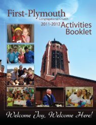 2011-2012 Program Book - First- Plymouth Congregational Church