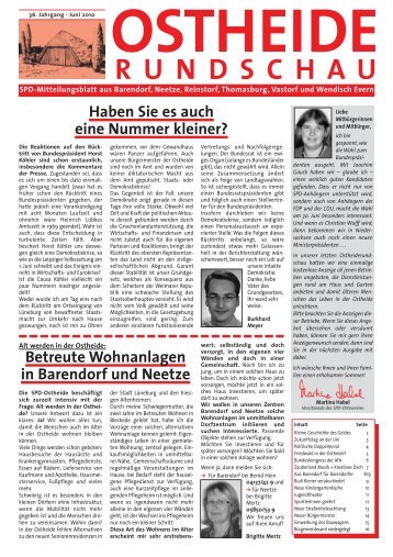 Ostheide-Rundschau Ausgabe 2 / 2010 - SPD-Ortsverein Ostheide