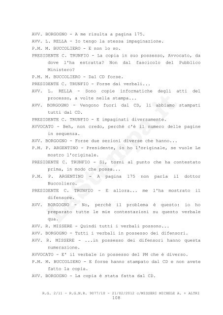 Tribunale di Taranto CORTE D'ASSISE DOTT.SSA C. TRUNFIO ...