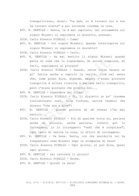 Tribunale di Taranto CORTE D'ASSISE DOTT.SSA C. TRUNFIO ...