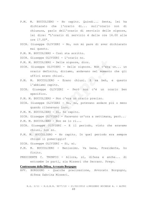 Tribunale di Taranto CORTE D'ASSISE DOTT.SSA C. TRUNFIO ...