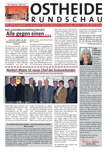 Ostheide Rundschau Ausgabe 38. Jahrgang April 2012