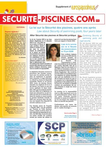 SECURITE-PISCINES.COM N°6 - Eurospapoolnews.com