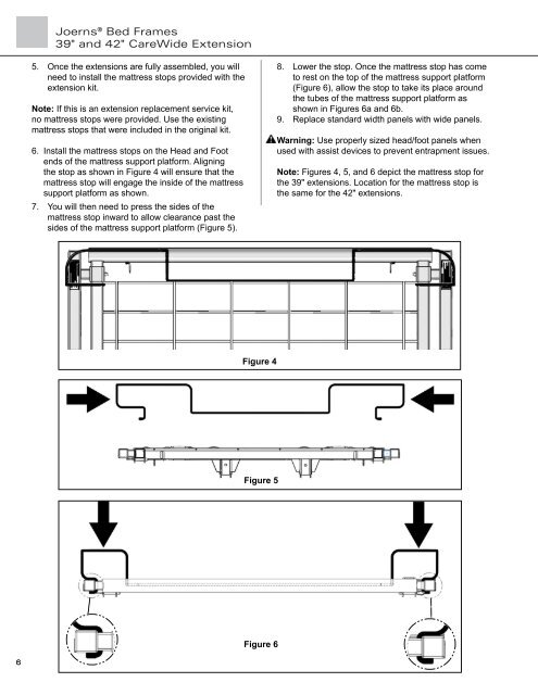 Carewide Extension Kit User Manual - Joerns