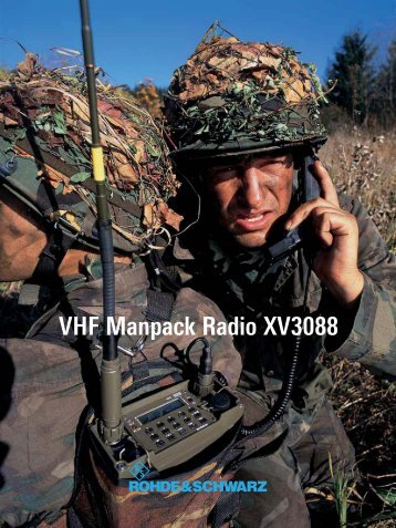 R&S VHF Manpack Radio XV3088 - Helmut Singer Elektronik